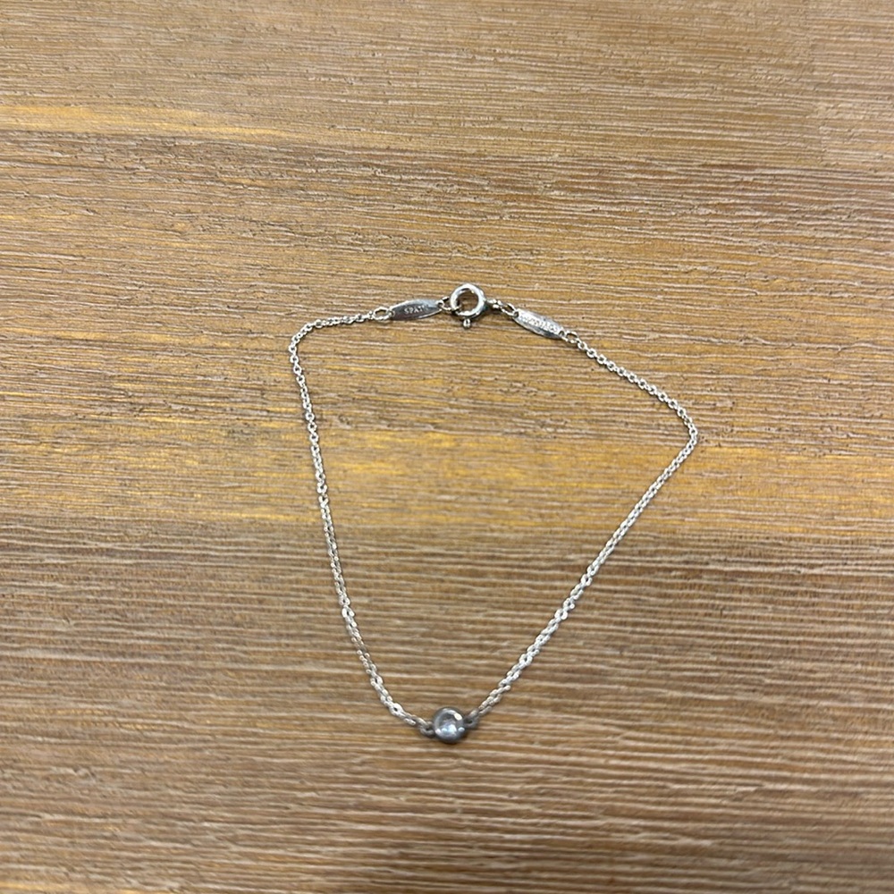Tiffany & Co. bezel silver bracelet